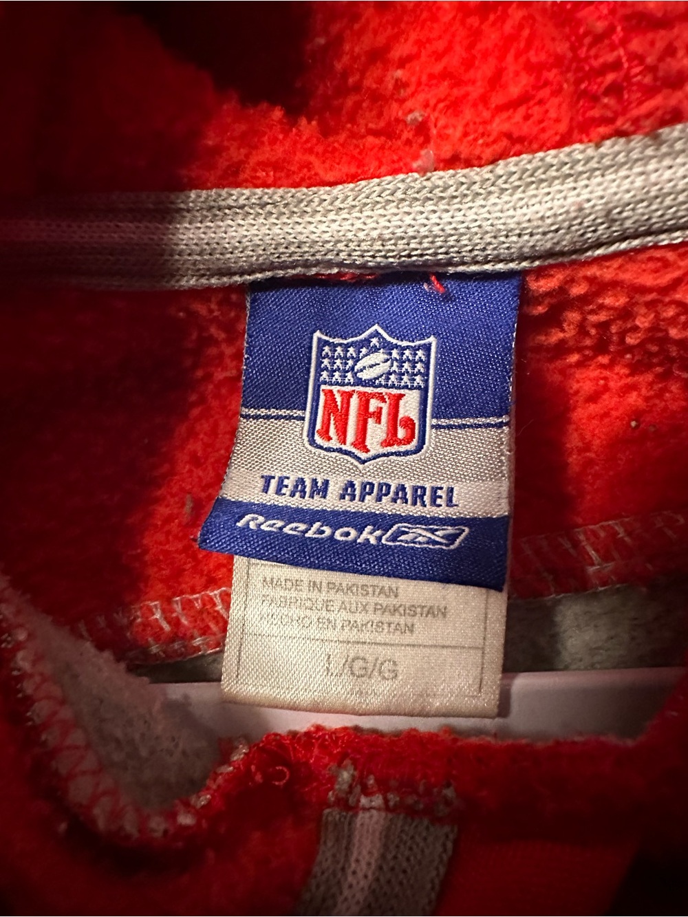 Y2K Kansas City Chiefs Gray & Red Hooded Pullover Sweatshirt - Picture 3 of 7